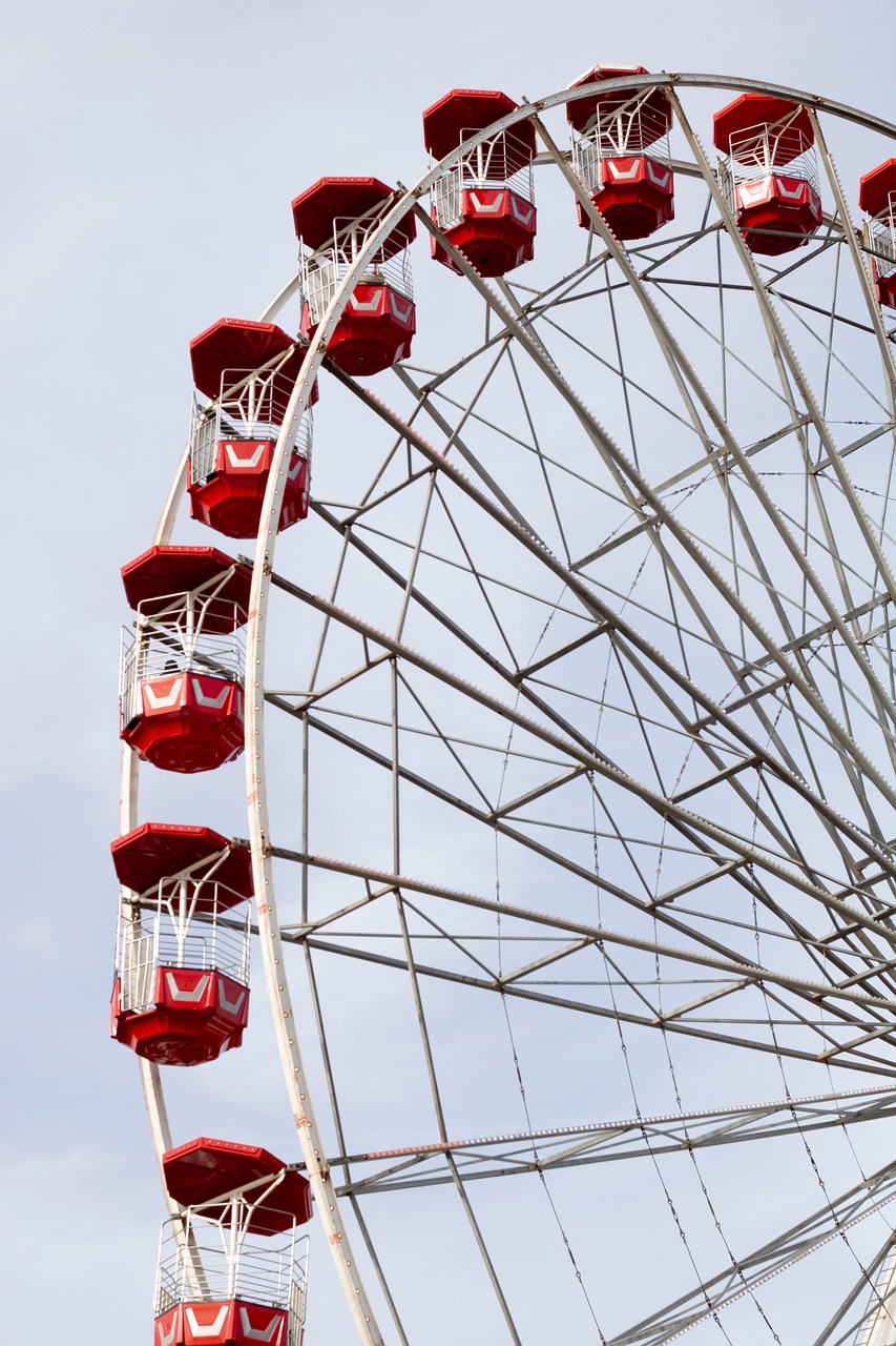 ferris wheel, fun fair, ride, theme park, carnival, circus, festival, masquerade, fun